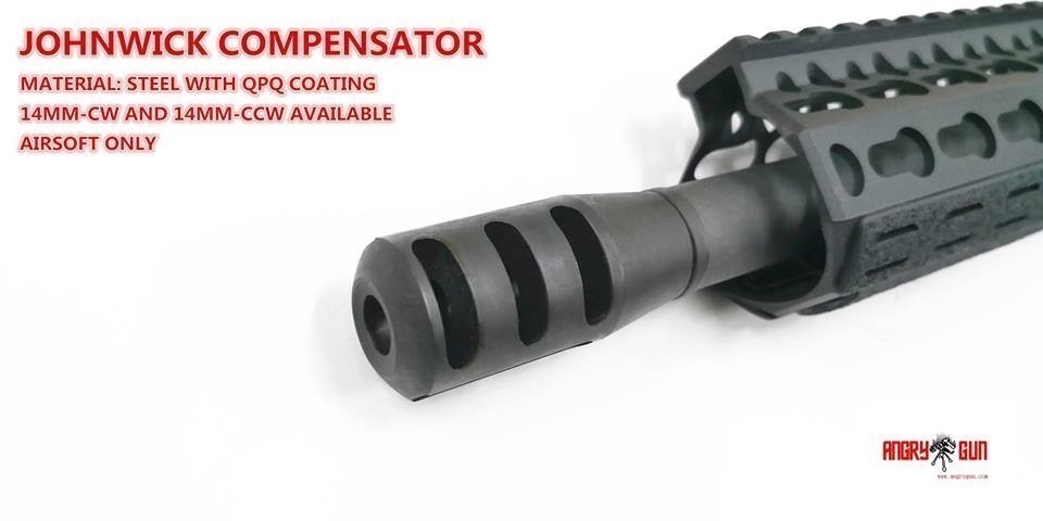 Angry Gun JOHNWICK Style Compensator ( 14mm CW / CCW )-14mm Clockwise + ( 14CW )