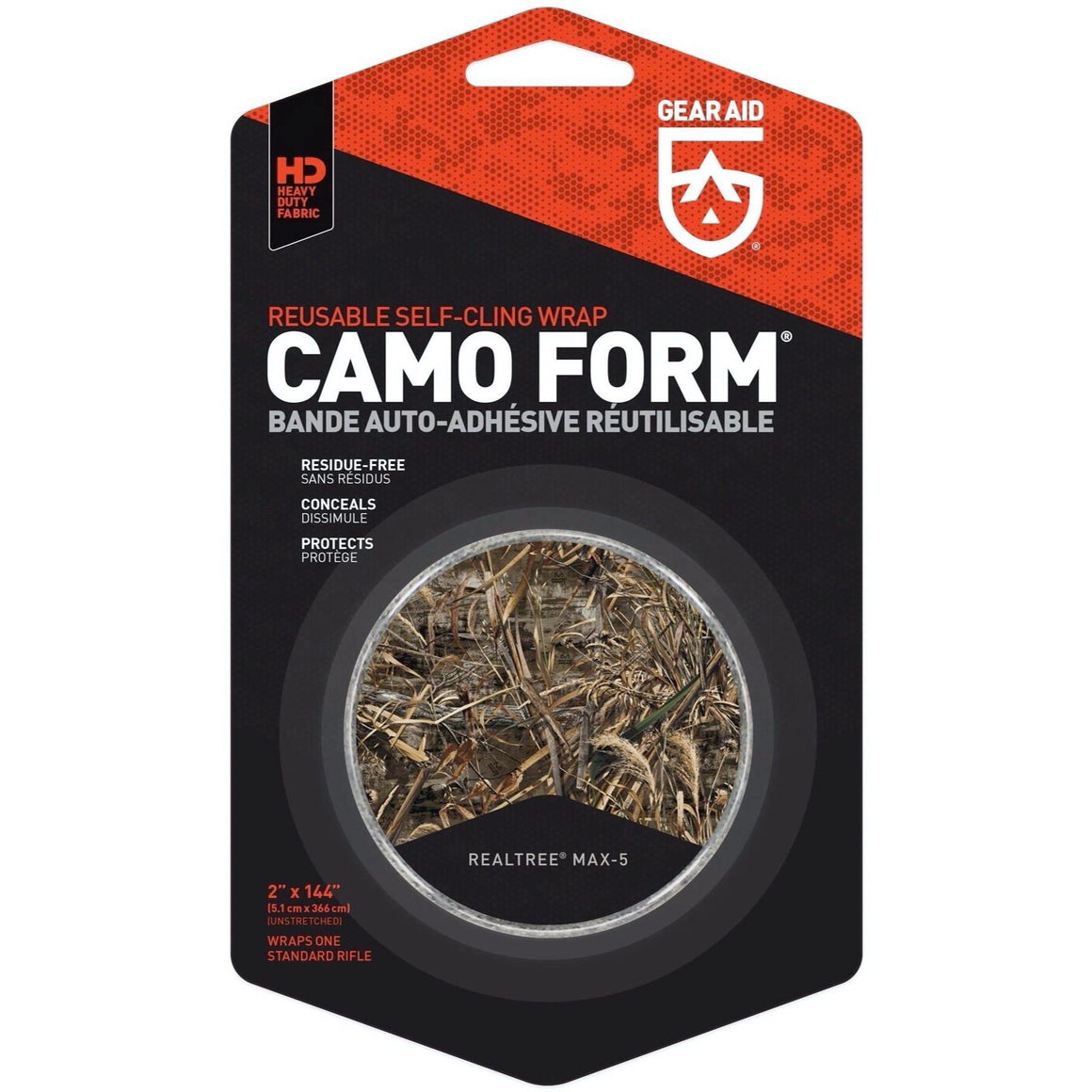 CAMO FORM® REUSABLE HEAVY-DUTY FABRIC WRAP - Realtree Max 5