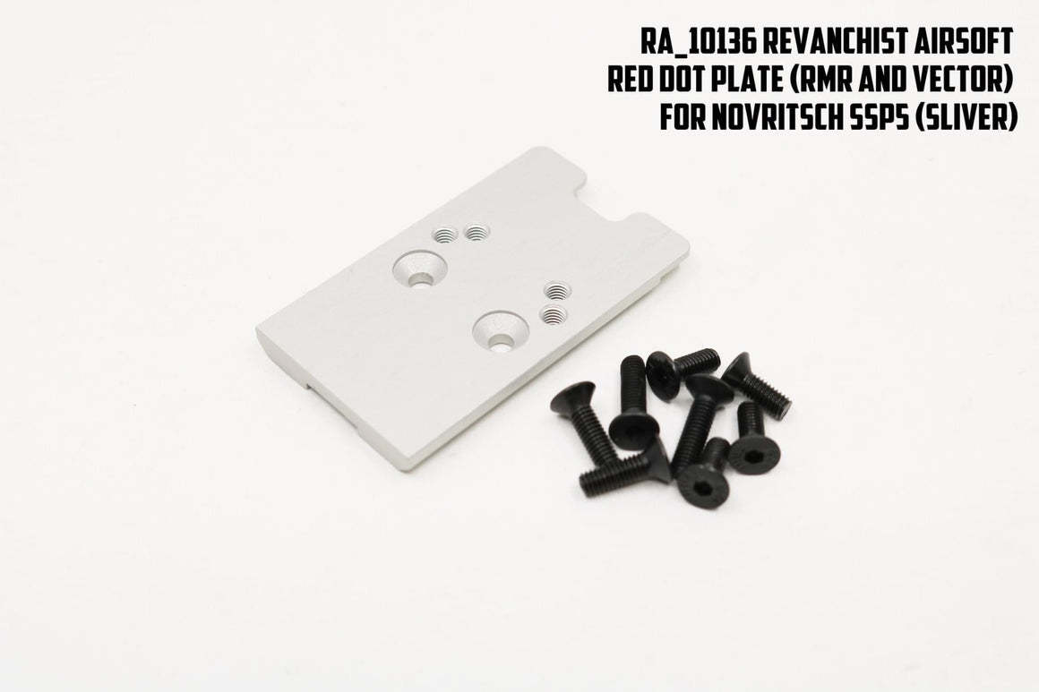 Revanchist Red Dot Sight Plate For Novritsch SSP5 GBBP ( RMR & Vector Type )-Silver