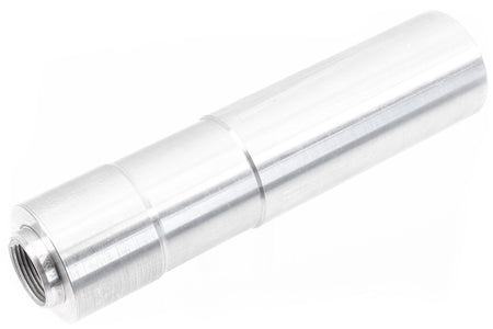 Asura DTK 4 Style Dummy Suppressor with Extened Inner Barrel for GBB / AEG AK 74U / 105 / 74 Airsoft Series ( Silver )