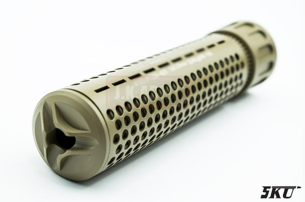 5KU KAC Style 180mm 556 QDC Dummy Suppressor / Barrel Extension 14mm CCW Tan