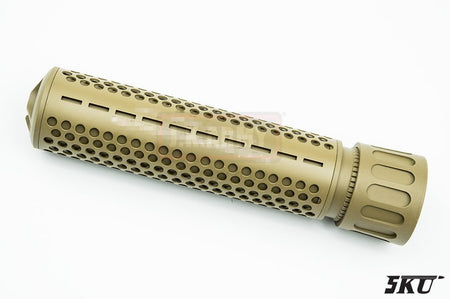 5KU KAC Style 180mm 556 QDC Dummy Suppressor / Barrel Extension 14mm CCW Tan