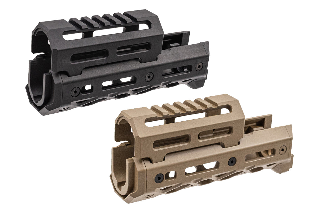 5KU Short M-LOK Handguard For Marui TM AK / GHK AK GBBR / CYMA AK AEG Rifle Series -Tan-TM AKM GBB