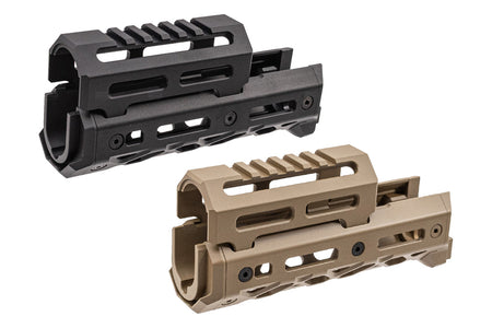 5KU Short M-LOK Handguard For Marui TM AK / GHK AK GBBR / CYMA AK AEG Rifle Series -Tan-TM AKM GBB