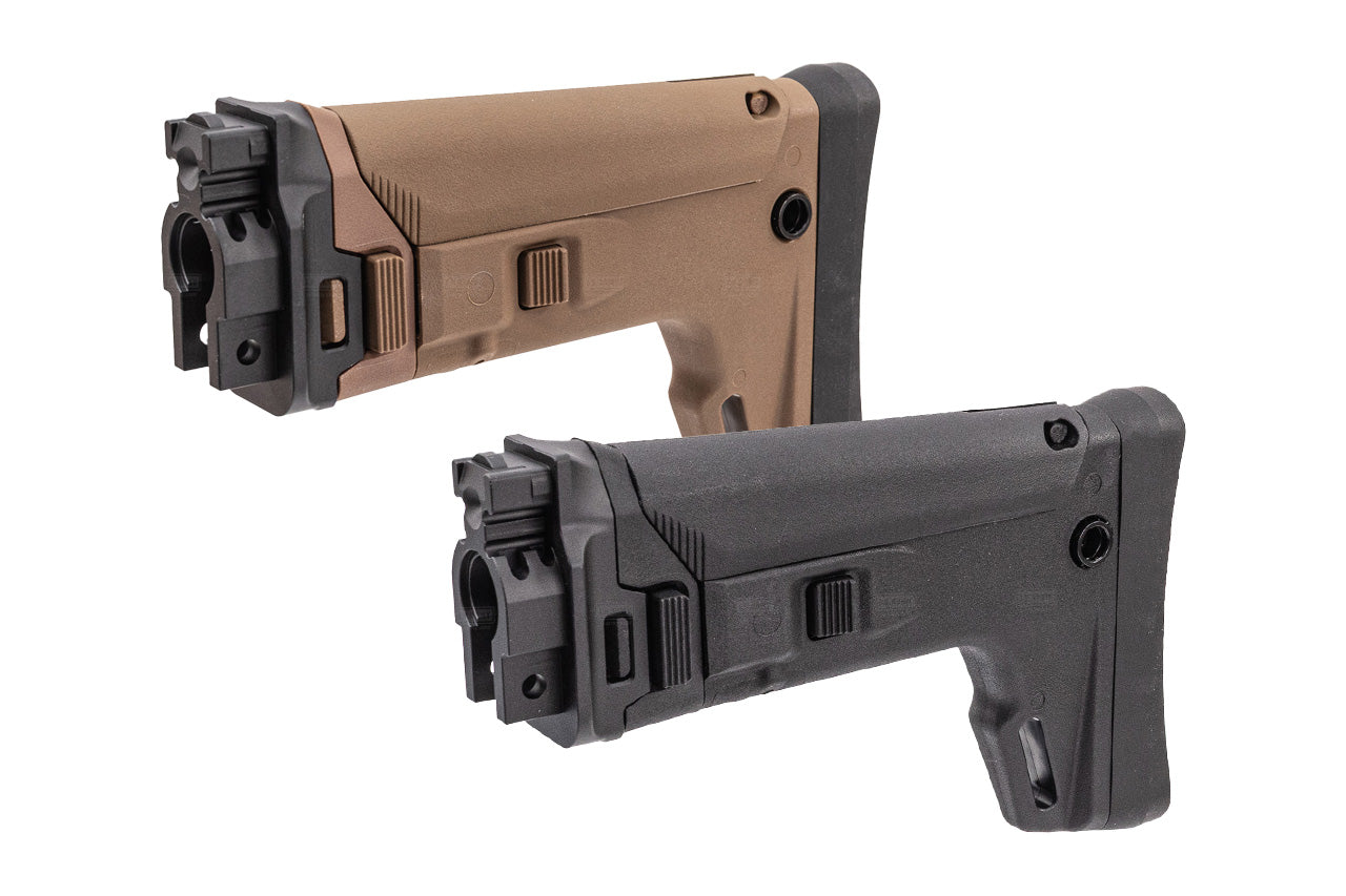 5KU ACR Style Adjustable Folding Stock For Archwick B&T AIR APC9K GBB -Tan