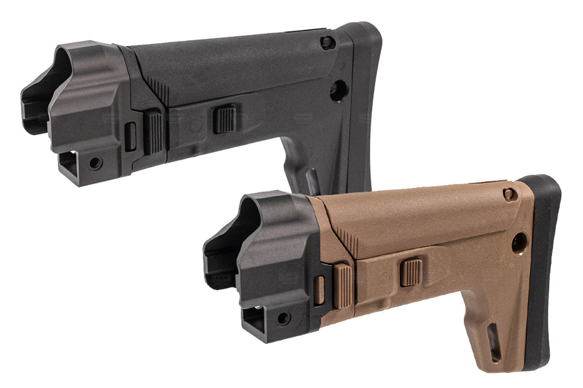 5KU ACR Style Adjustable Folding Stock For CYMA MP5 AEG Series -Tan