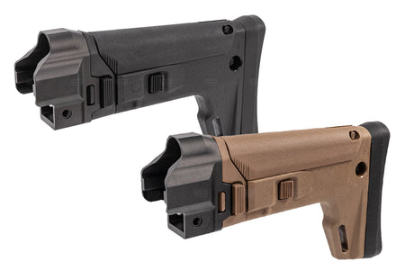5KU ACR Style Adjustable Folding Stock For CYMA MP5 AEG Series -Tan