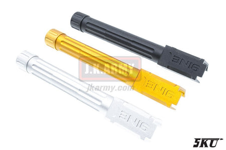 5KU 9INE 14mm CCW Threaded Barrel for Tokyo Marui Model 17 GBB Series-Silver