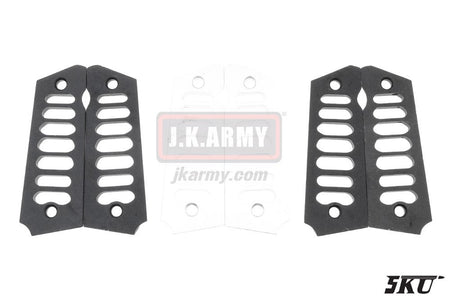 5KU Alumium 1911 Grips Full Size ( Cobra Skeleton )-Silver