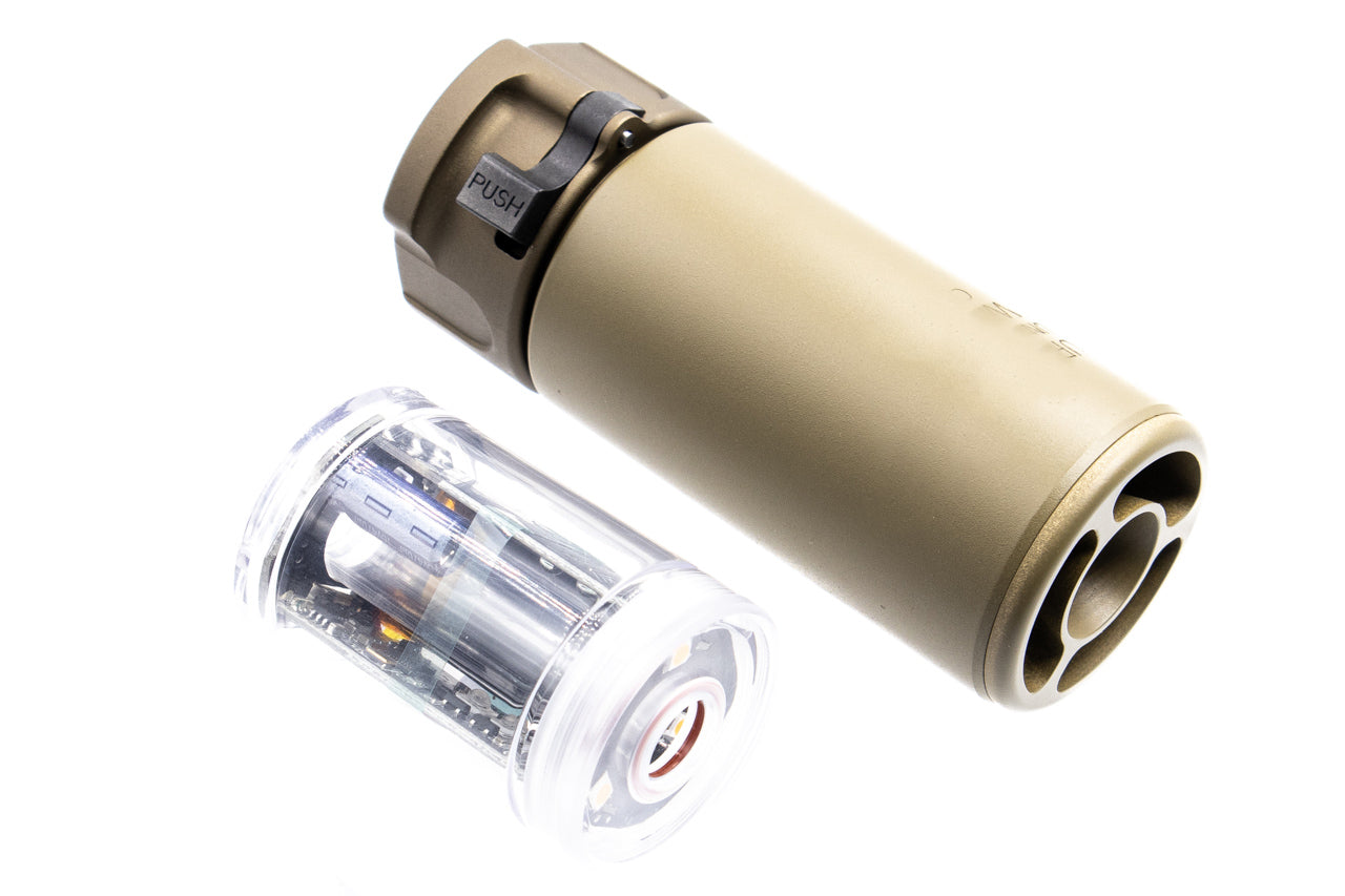 5KU Spitfire Tracer Warden Blast Diffuser with 4P Flash Hider - 14mm CCW-Tan
