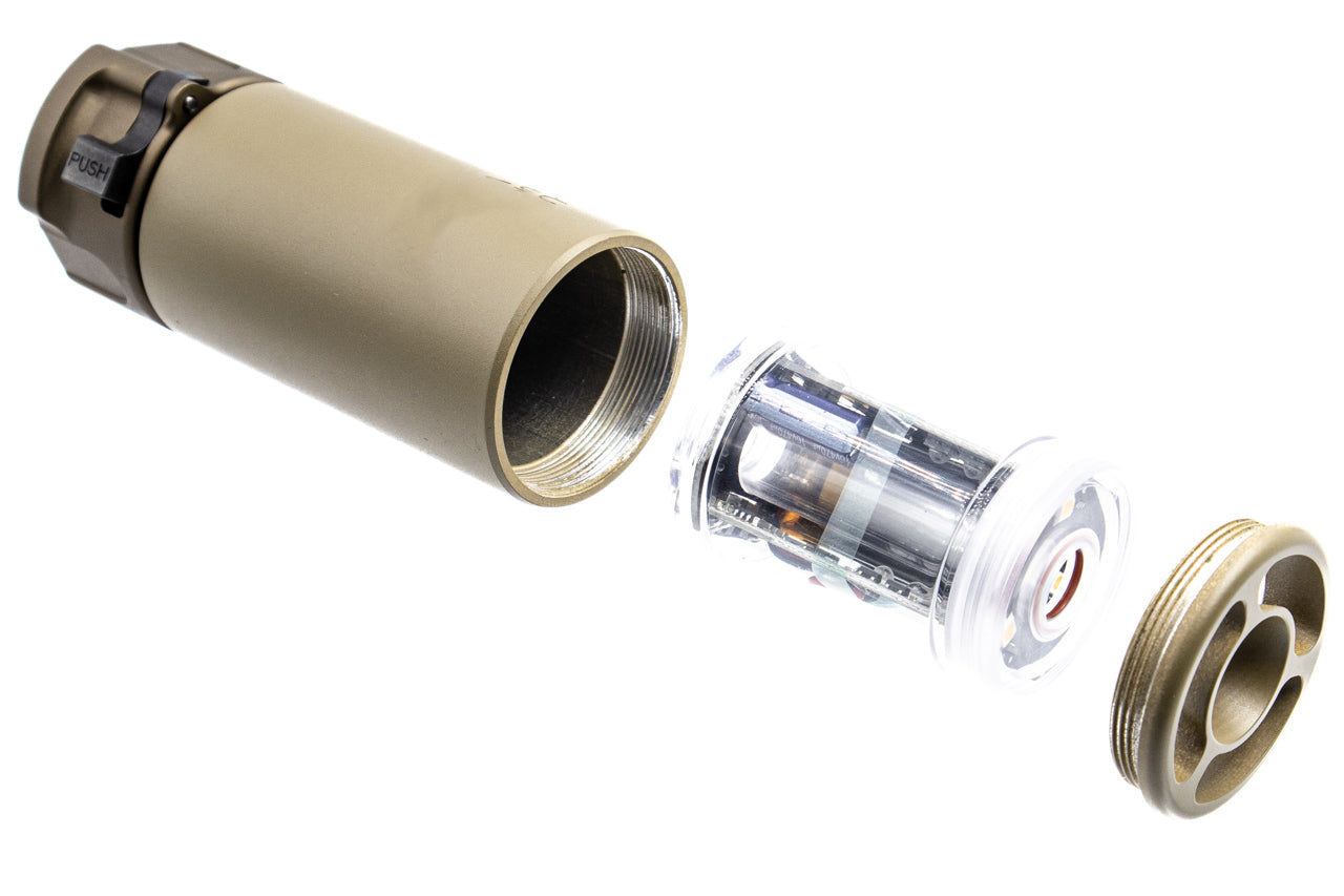 5KU Spitfire Tracer Warden Blast Diffuser with 4P Flash Hider - 14mm CCW-Tan