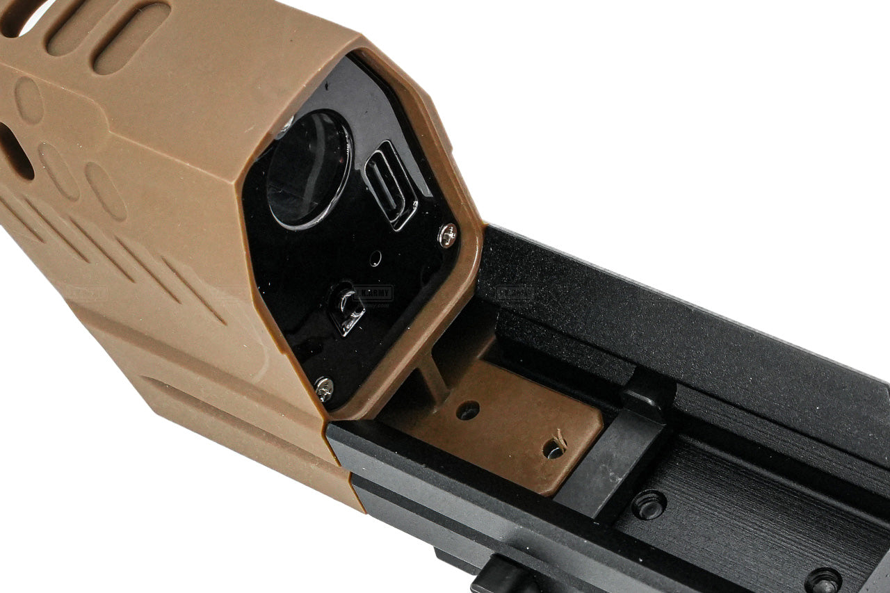 5KU Spitfire Tracer Compensator For SIG AIR / VFC P320 M18 X Carry GBBP Series -Tan