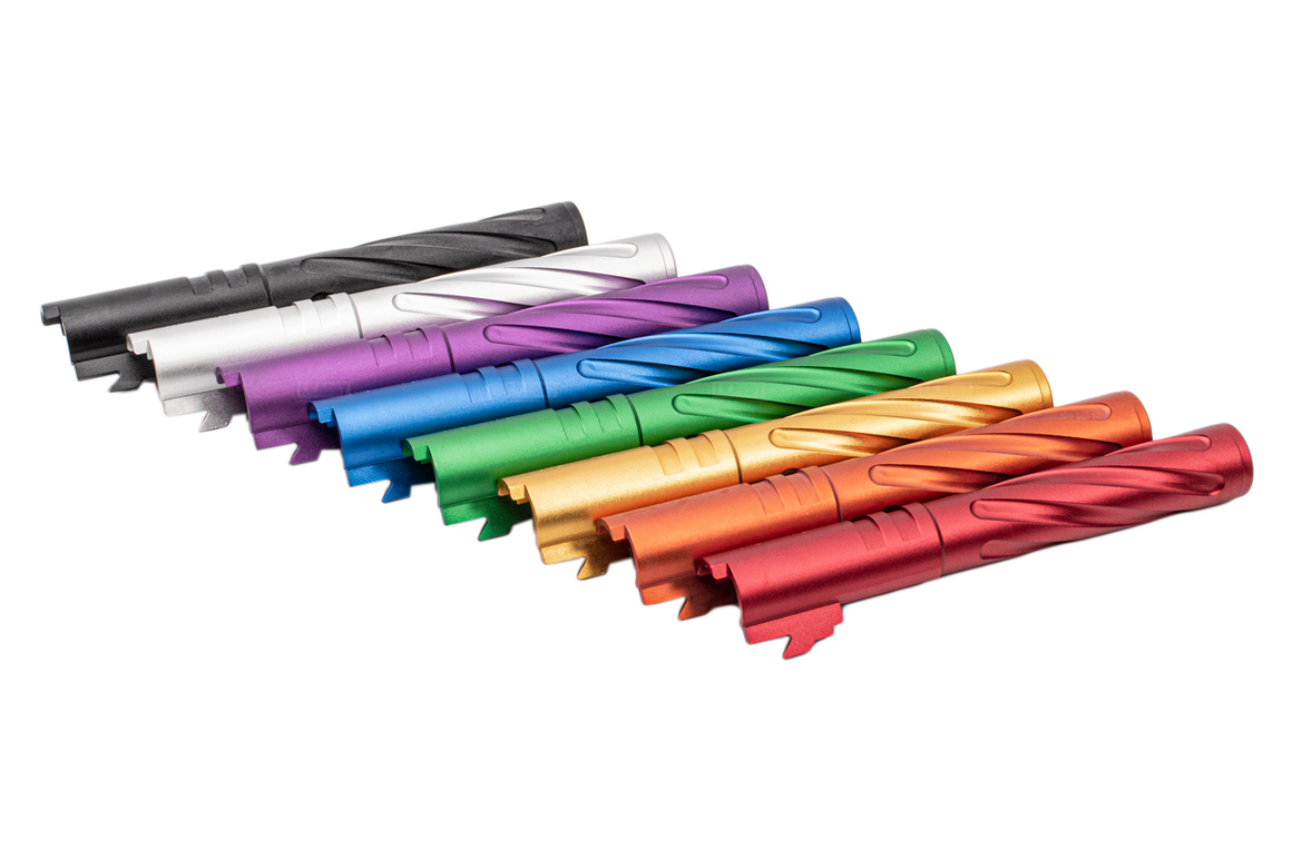 5KU Rainbow Tornado Threaded Outer Barrel For Tokyo Marui TM 5.1 Hi-Capa Series ( 11mm CW ) ( GB 521 )-Matte Coating-Black