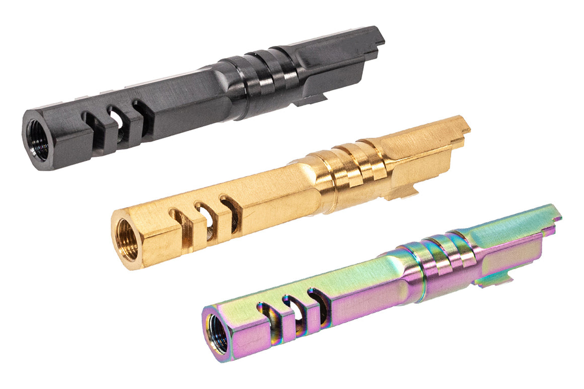 5KU 4.3" Stainless Steel HEX Style Outer Barrel For Marui TM Hi-Capa 4.3 GBBP Series -Silver