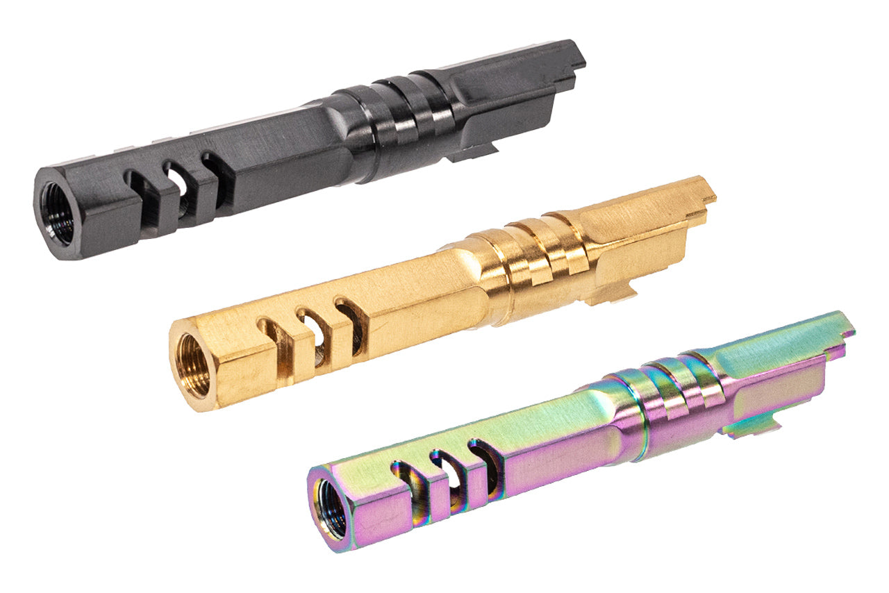 5KU 4.3" Stainless Steel HEX Style Outer Barrel For Marui TM Hi-Capa 4.3 GBBP Series -Silver