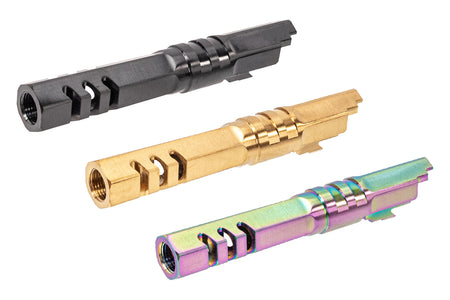 5KU 4.3" Stainless Steel HEX Style Outer Barrel For Marui TM Hi-Capa 4.3 GBBP Series -Silver