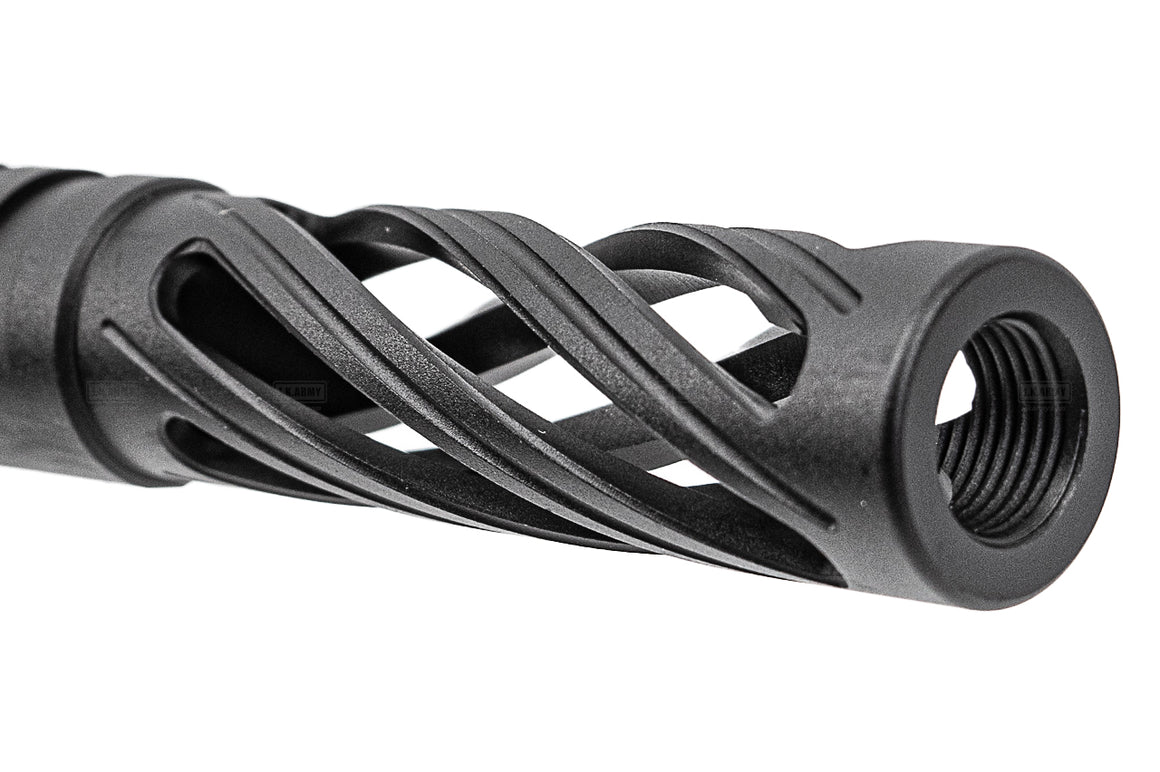 5KU Aluminum Threaded Hollow Outer Barrel For Marui TM 4.3 Hi-Capa GBBP Series ( 11mm CW ) -Silver