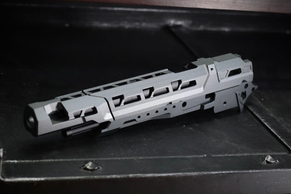 5KU CNC EX01 Slide & Frame Kit For Marui TM Hi-Capa GBBP Series-Grey