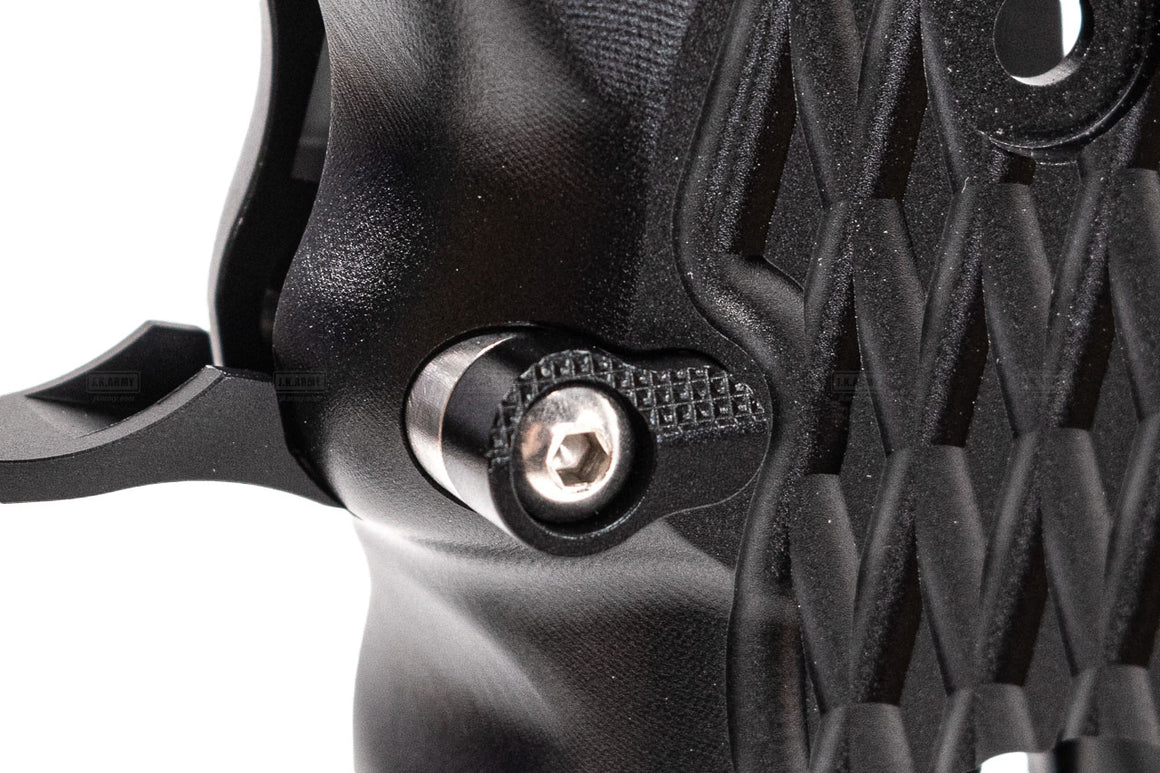 5KU CNC Aluminum INF Style Diamond Pattern Grip For Marui TM Hi-Capa GBBP Series -Silver