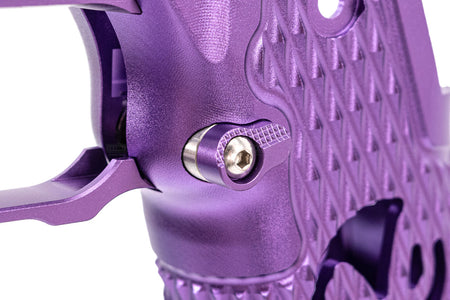 5KU CNC Aluminum INF Style Type 9 Grip For Marui TM Hi-Capa GBBP Series-Silver