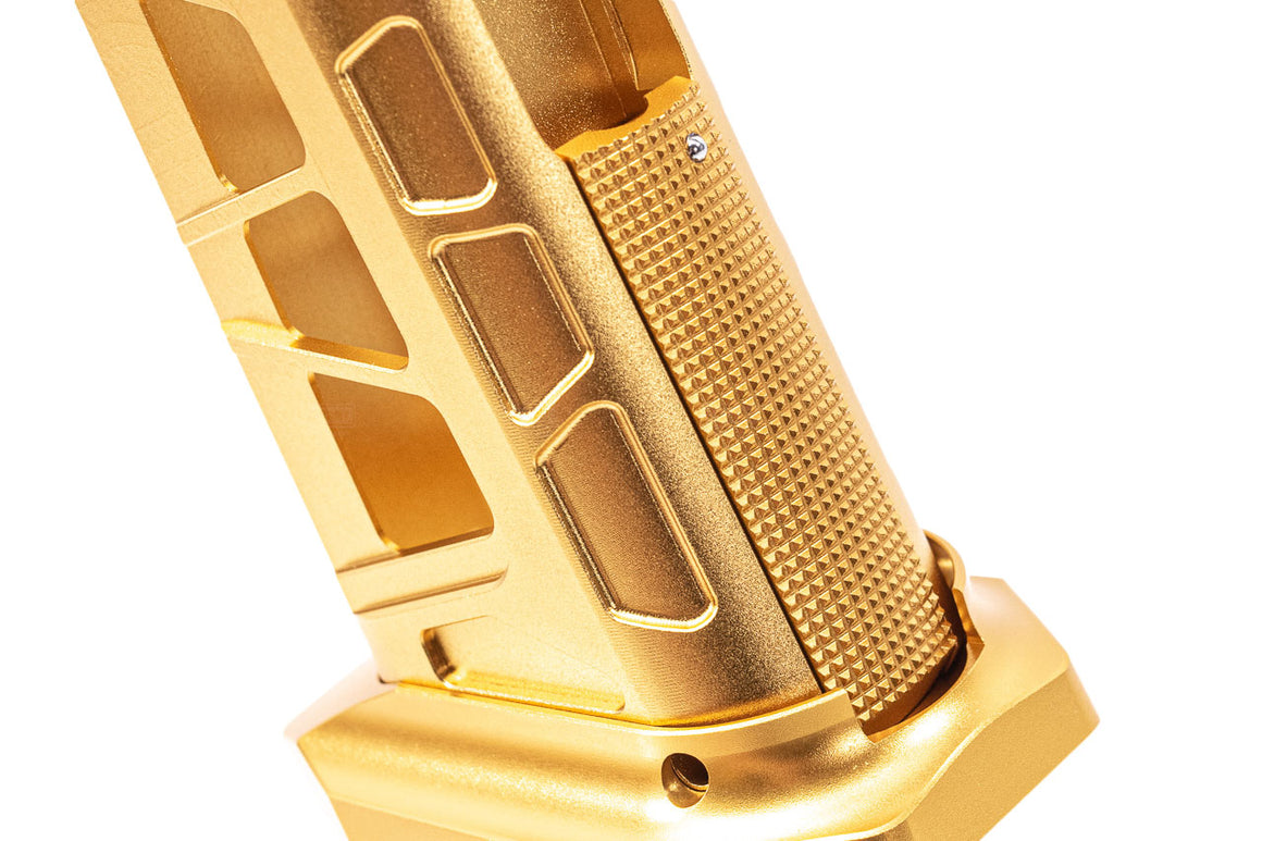 5KU CNC Aluminum Skeletonised Type 7 Grip For Marui TM Hi-Capa GBBP Series-Silver