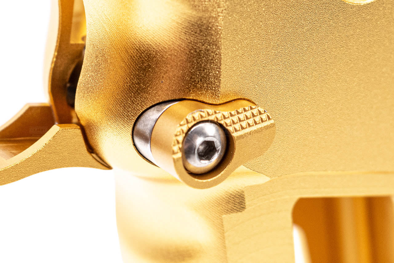 5KU CNC Aluminum Skeletonised Type 7 Grip For Marui TM Hi-Capa GBBP Series-Silver