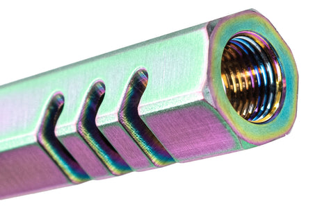 5KU Stainless 5.1" Hexagon Outer Barrel For Marui TM Hi-Capa 5.1 GBBP Series -Silver