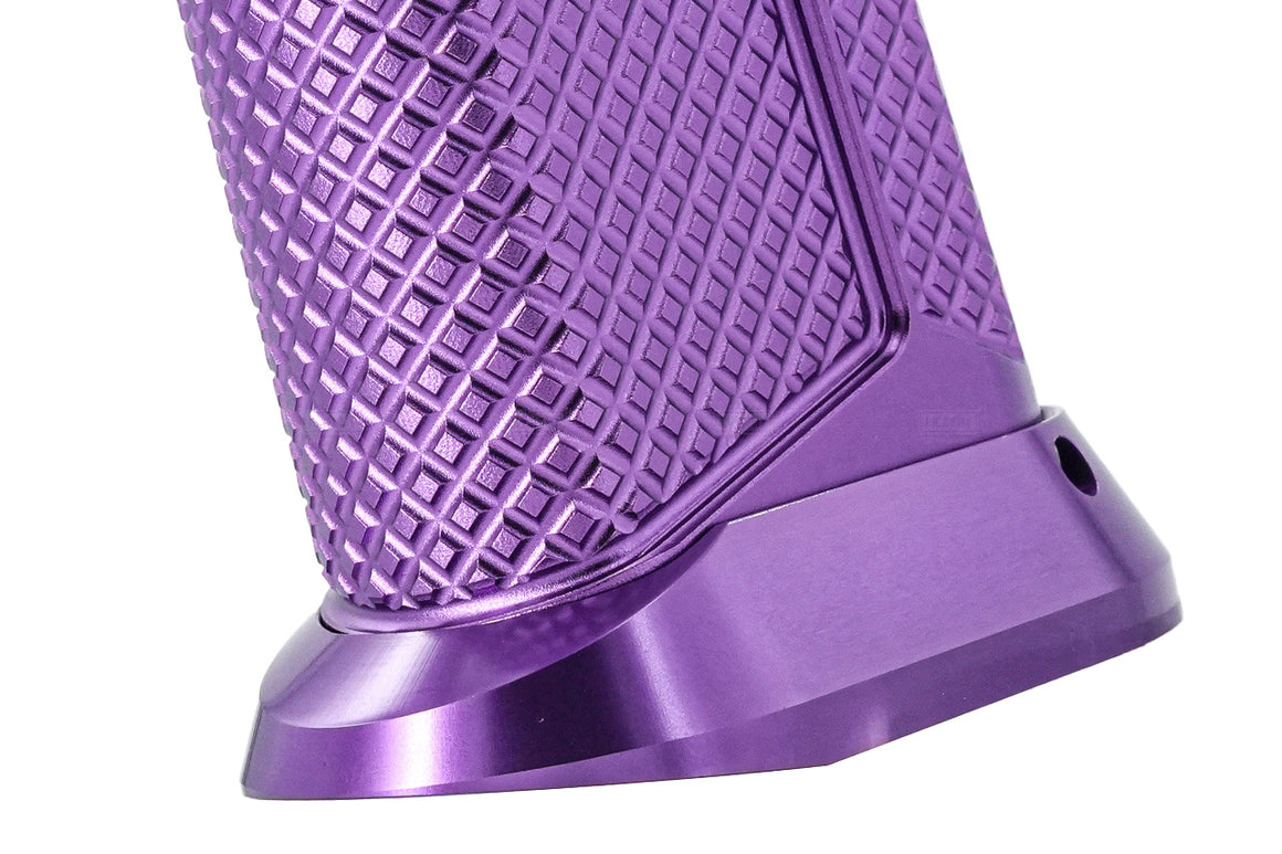 5KU CNC Aluminum Type 10 Grip For Marui TM Hi-Capa GBBP Series -Silver