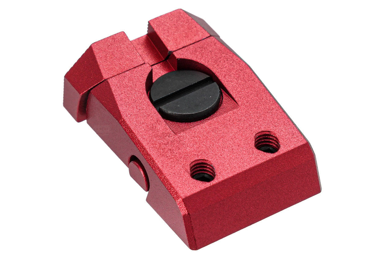 5KU CNC Aluminum Fiber Front & Rear Sight Set For KJ Shadow 2 GBBP Series -Silver