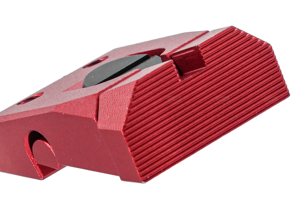 5KU CNC Aluminum Fiber Front & Rear Sight Set For KJ Shadow 2 GBBP Series -Silver