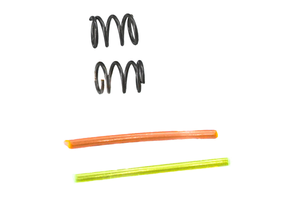 5KU CNC Aluminum Fiber Front & Rear Sight Set For KJ Shadow 2 GBBP Series -Silver