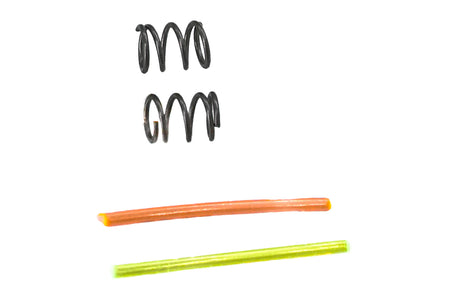 5KU CNC Aluminum Fiber Front & Rear Sight Set For KJ Shadow 2 GBBP Series -Silver