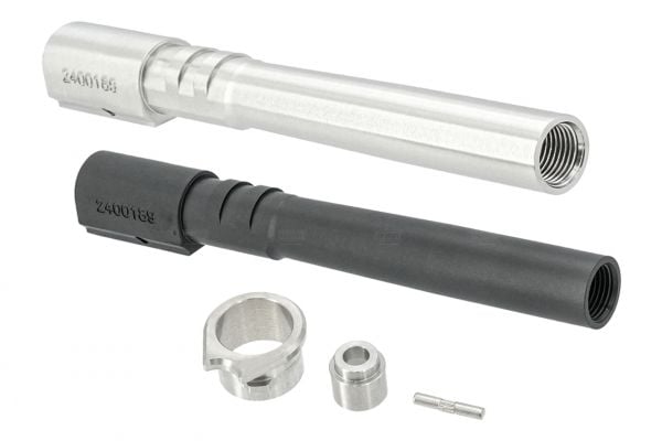 5KU Stainless Steel 11mm CW Threaded Outer Barrel With Bushing For KJ Shadow 2 Orange GBBP Series