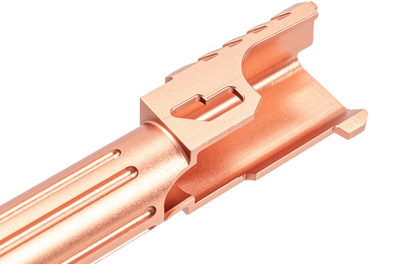 5KU CNC Aluminum BRA Style Outer Barrel For Marui TM G19 Gen3 GBBR Series -Titanium Grey