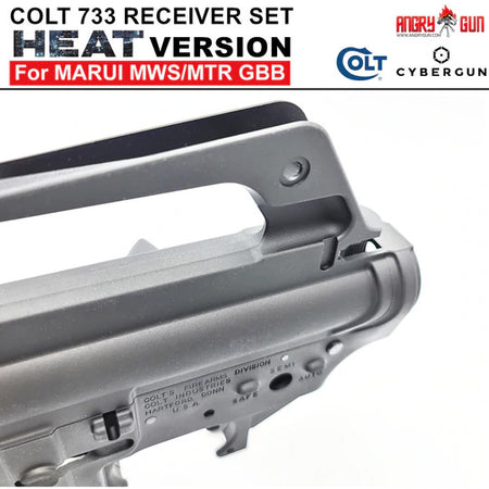 Angry Gun COLT M733 M16 A2 "HEAT MOVIE Version" CNC Upper & Lower Receiver for Marui TM MWS / MTR GBB ( Colt Licensed w/ Roll Marking Press )