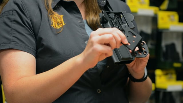 Comp-Tac International™ Holster + Light ( Olight PL-2 ) Belt, Paddle, Drop Offset Holster for SIG M17 P320 Full Size, X-Five, Legion Series-RIGHT