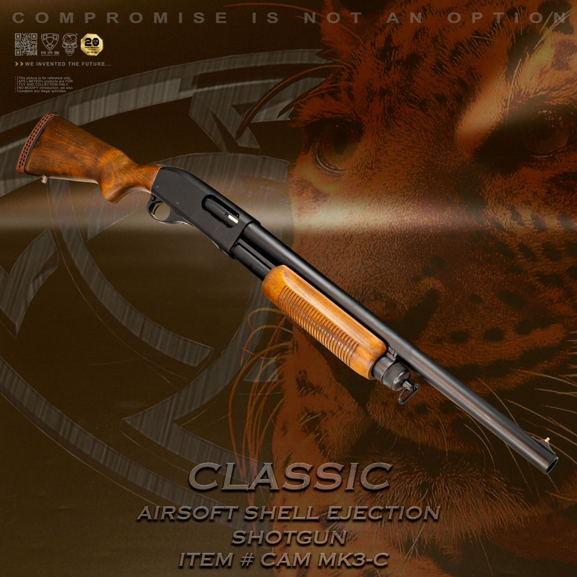 APS Cartridge CAM MKIII Classic Airsoft Shell Ejection Pump Action Shotgun ( CAM870 MK3 MKIII Design )