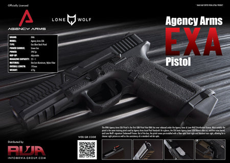 RWA Agency Arms EXA GBB Pistol Airsoft