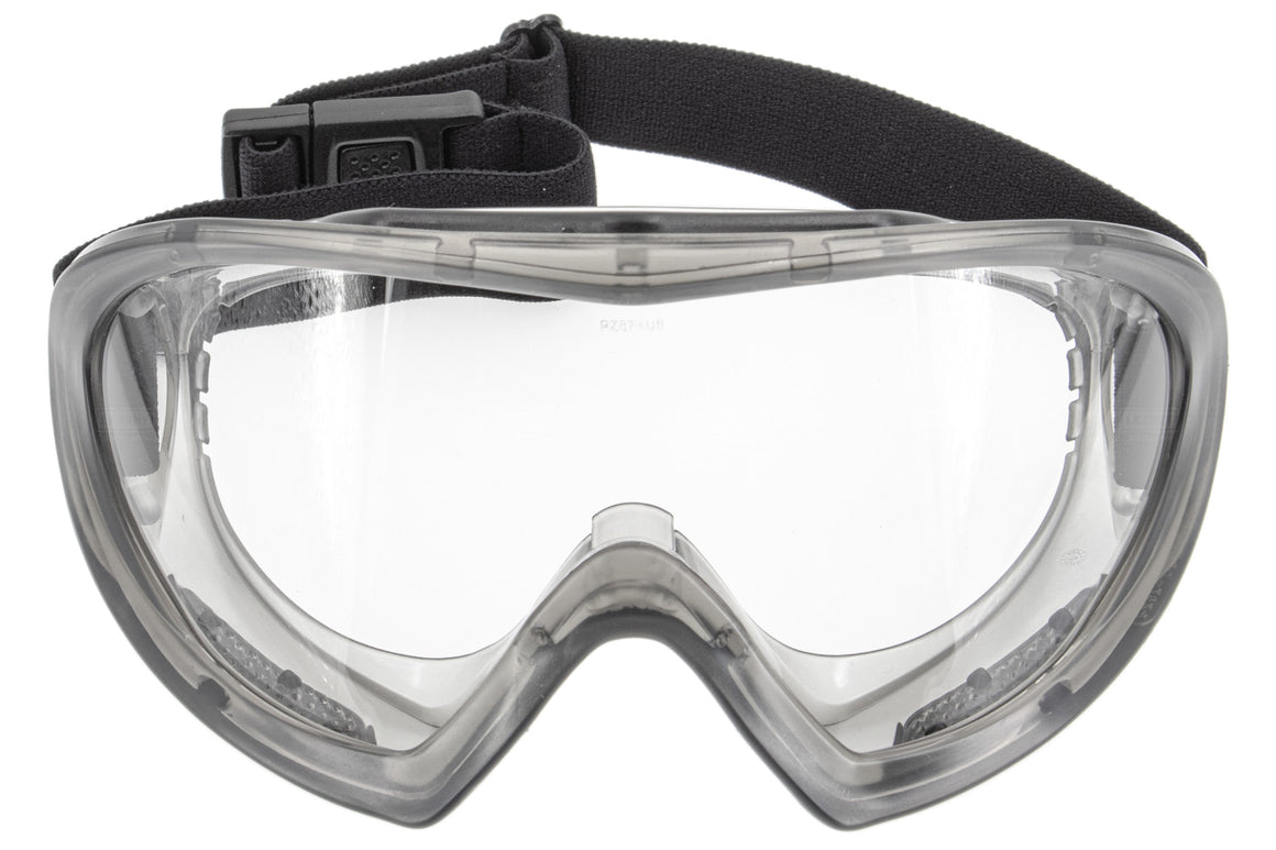 Pyramex Capstone Direct / Indirect Vent Safety Goggles with Gray Frame and Dual Clear Anti-Fog Lens ( PYGG504T )