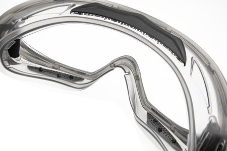 Pyramex Capstone Direct / Indirect Vent Safety Goggles with Gray Frame and Dual Clear Anti-Fog Lens ( PYGG504T )