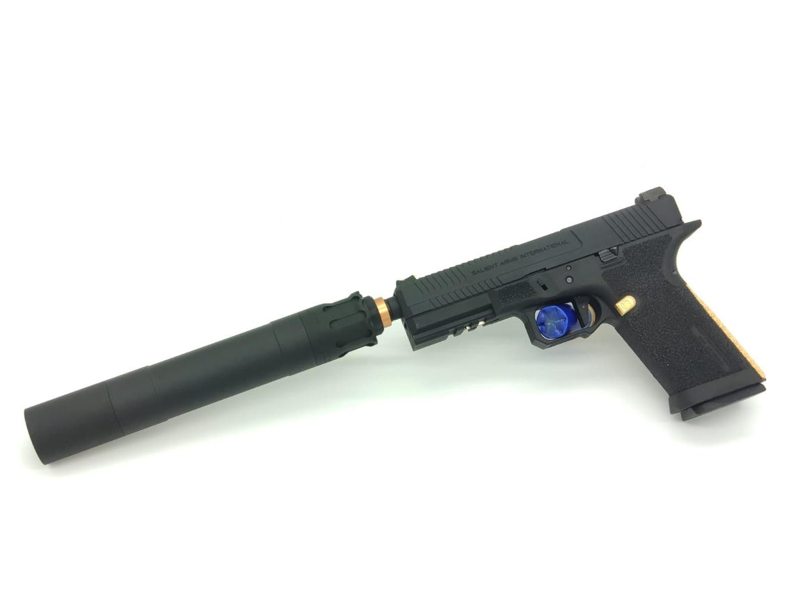 RGW OBS Style 45 Dummy Barrel Extension 14mm CCW BK