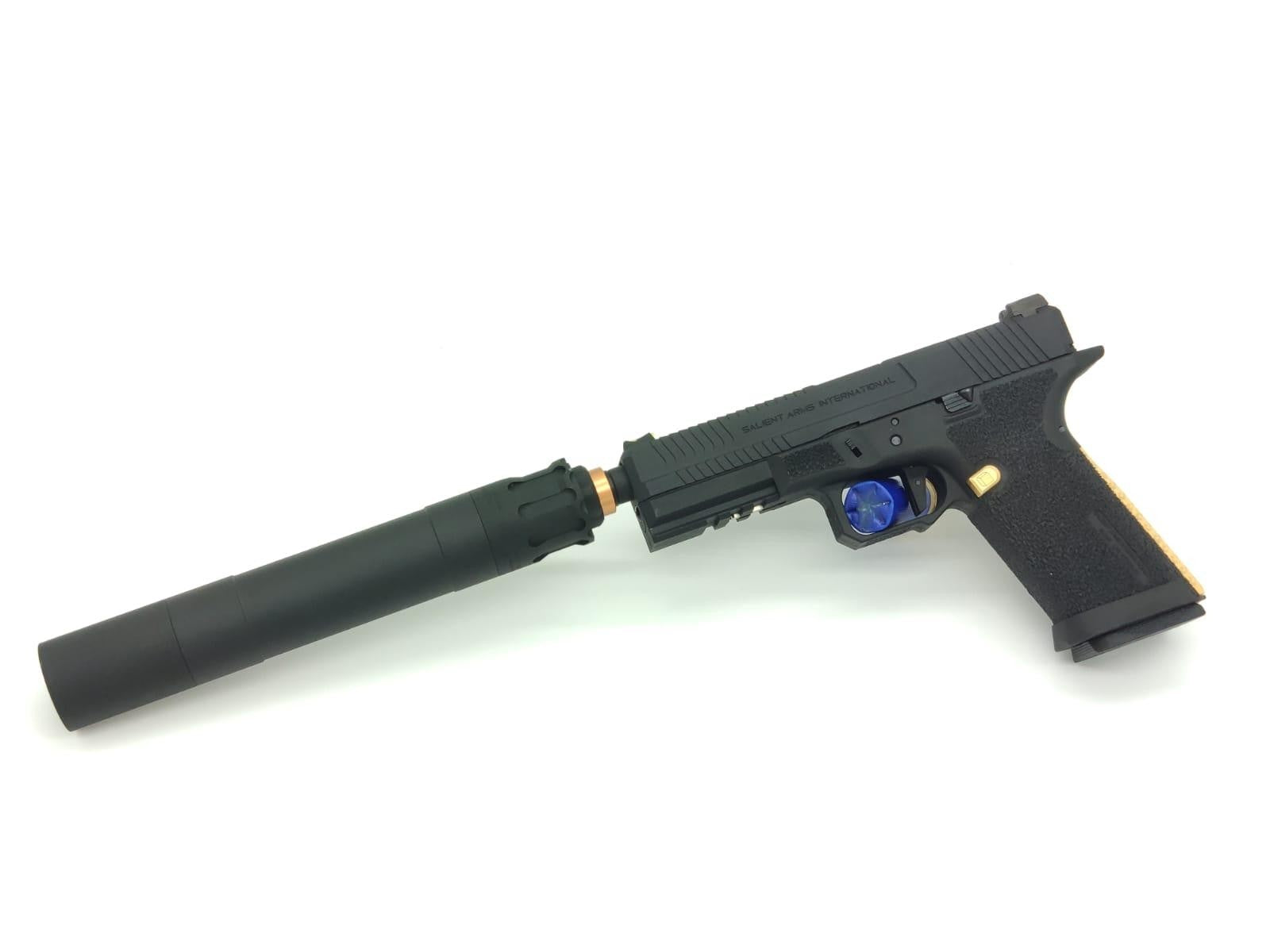 RGW OBS Style 45 Dummy Barrel Extension 14mm CCW BK