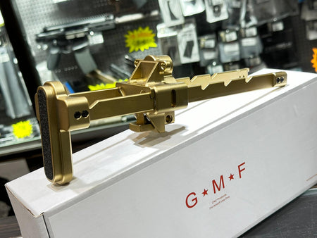 Bow Master x GMF 5 Position Buttstock for UMAREX / VFC MP5K GBB Series ( Gold DE )
