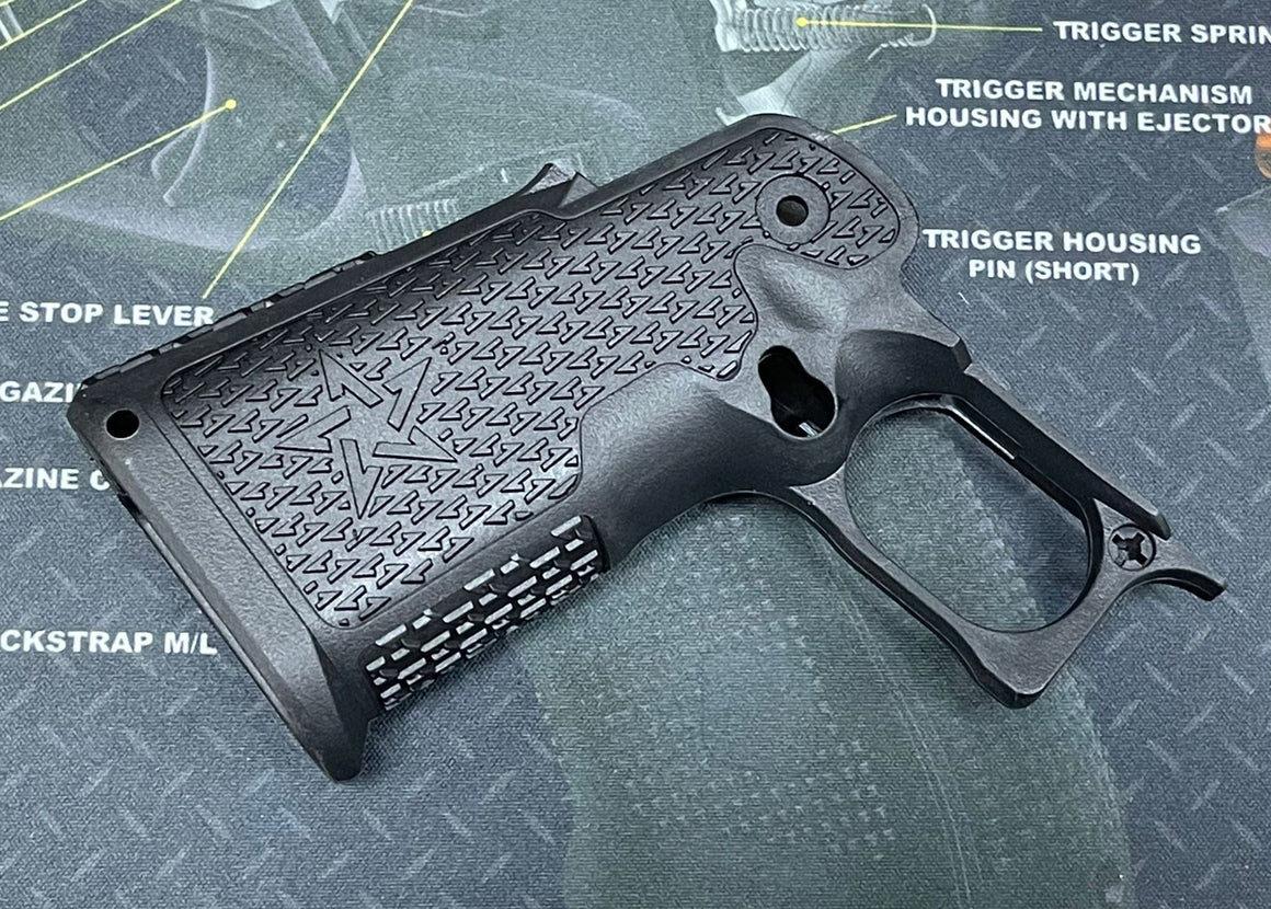 Nova ST* 2011 Style Custom Polymer Grip ( C2 Compact Size ) for Marui TM Hi-Capa GBBP Series ( Black )