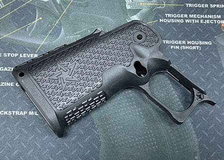 Nova ST* 2011 Style Custom Polymer Grip ( C2 Compact Size ) for Marui TM Hi-Capa GBBP Series ( Black )