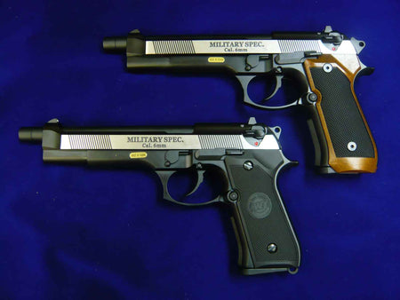 WE M92F Long Barrel Full Metal GBB Pistol (2Tone / Brown / Black)