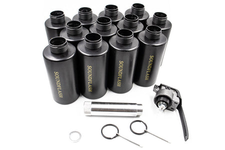 APS Thunder B CO2 Sound Grenade Shocker 12pcs Shell Complete Set ( SOUNDFLASH Type ) ( Hakkotsu TB12B )