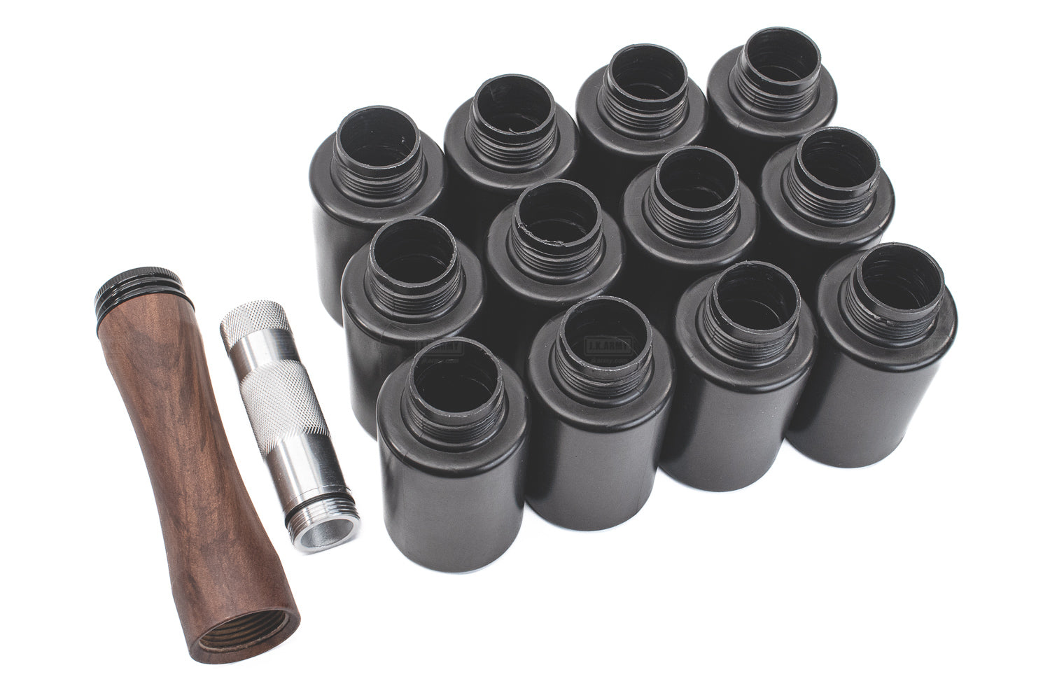 APS Thunder B CO2 Sound WWII Type 98 Style Stick Hand Grenade 12pcs Shell Complete Set ( Hakkotsu TB12G )