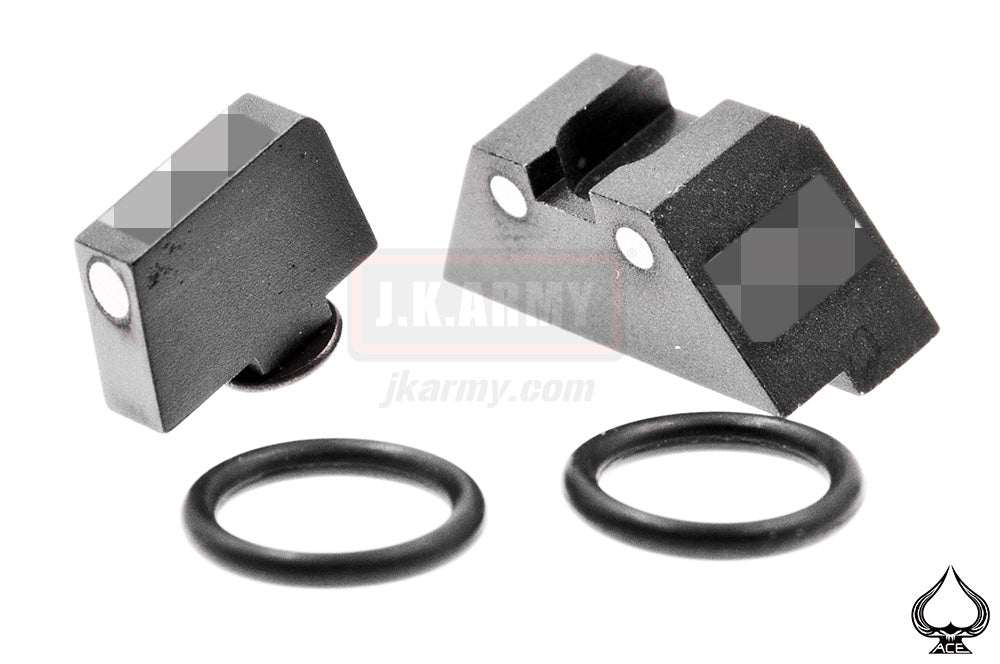Ace 1 Arms Front and Rear High Sight Set for FI Slide ( BK )