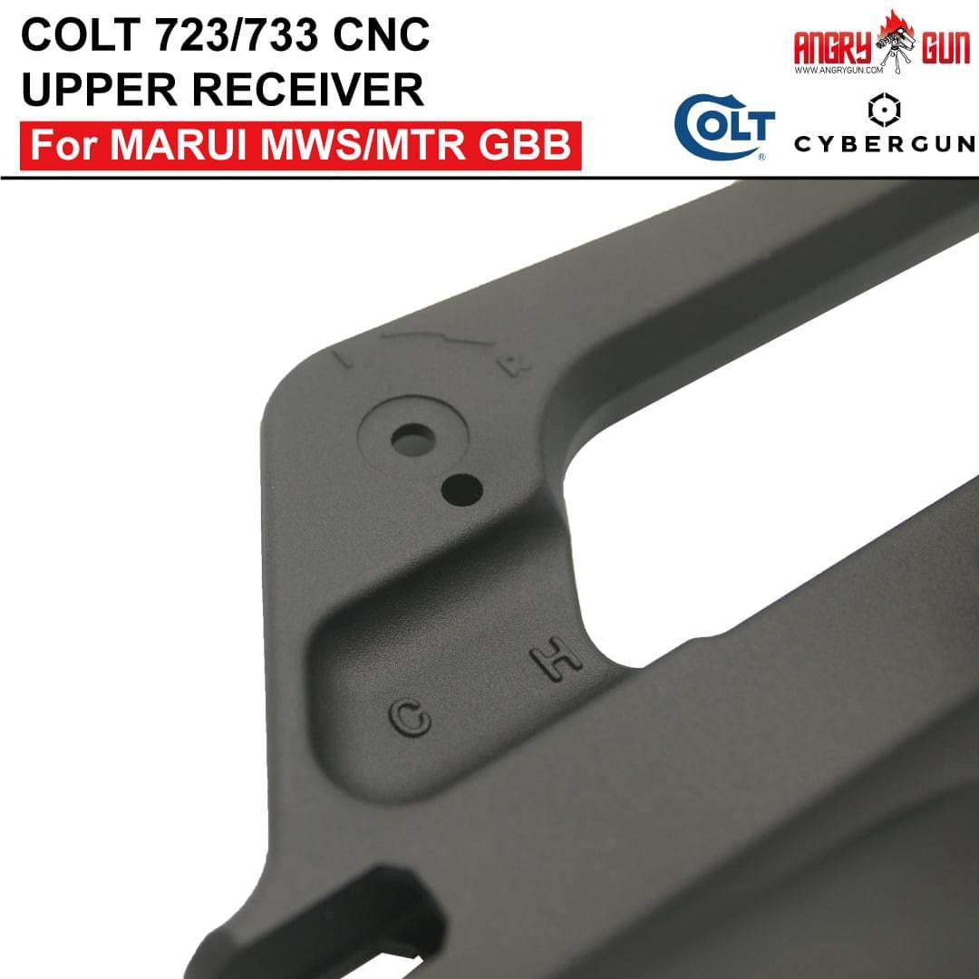 Angry Gun COLT 723 / 733 M16 A2 CNC Upper & Lower Receiver for Marui TM MWS / MTR GBB ( Colt Licensed w/ Roll Marking Press )